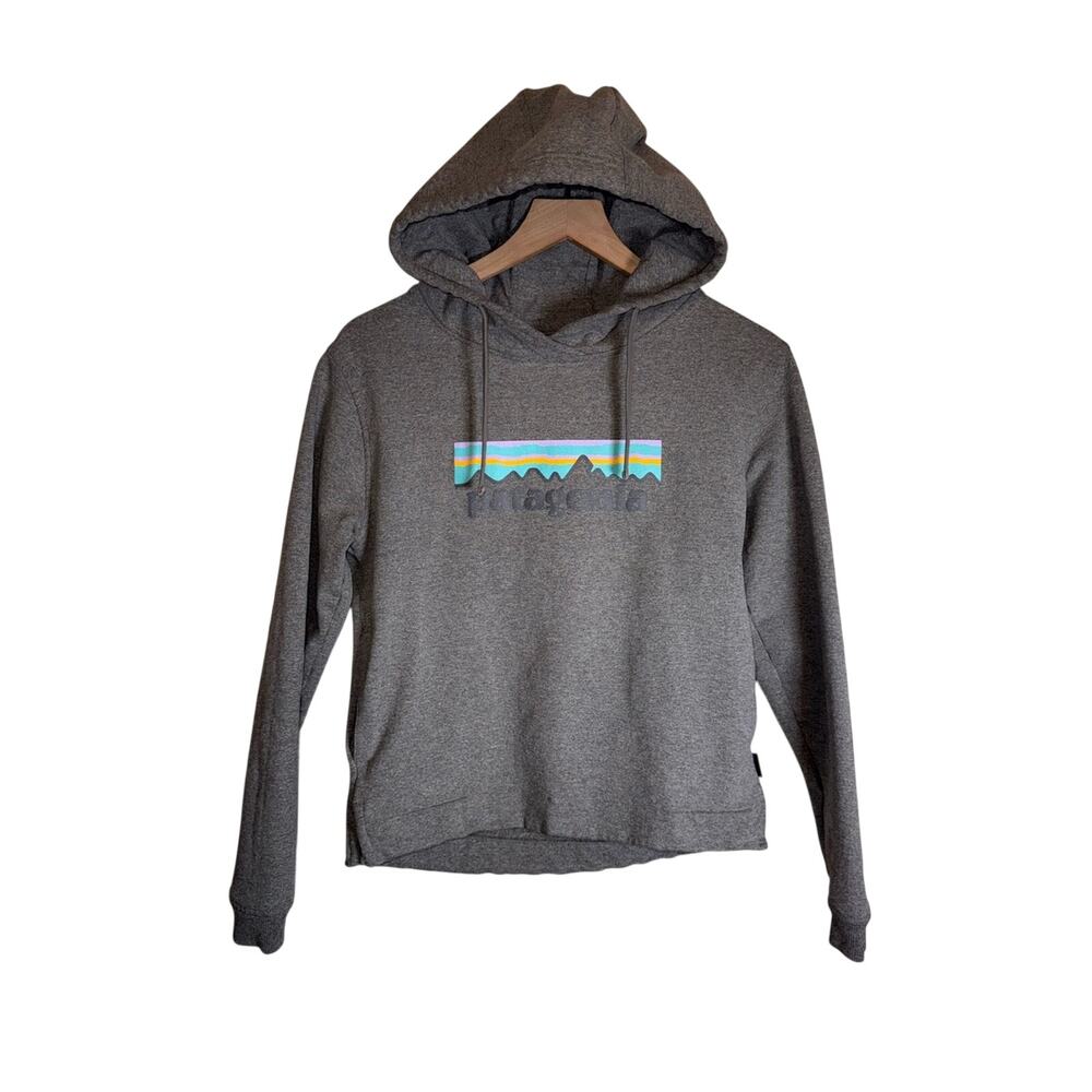 PATAGONIA Uprisal Hoody Gorpcore Sustainable Cotton Drawstring Pastel Graphic XS